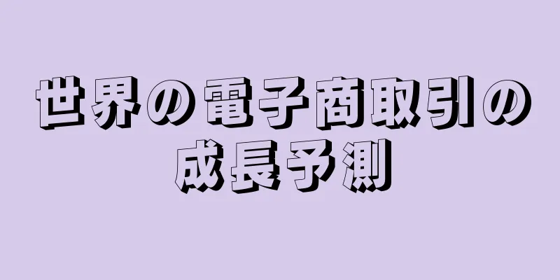 世界の電子商取引の成長予測
