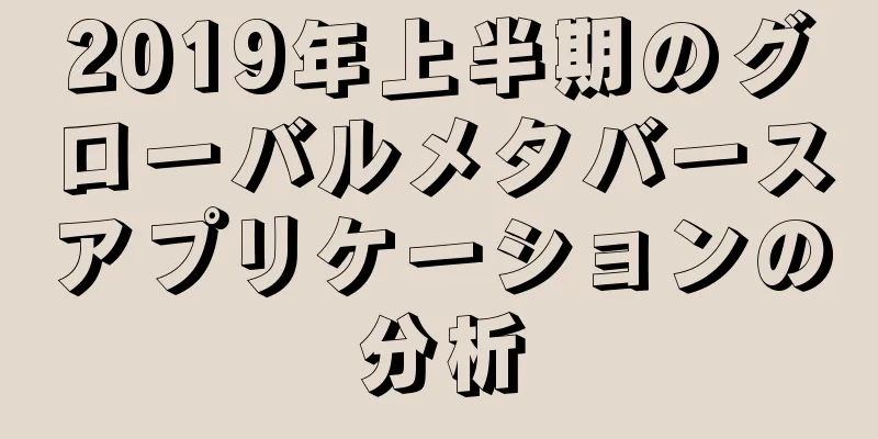2019年上半期のグローバルメタバースアプリケーションの分析