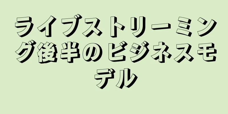 ライブストリーミング後半のビジネスモデル