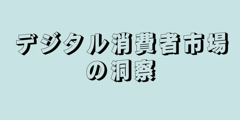 デジタル消費者市場の洞察