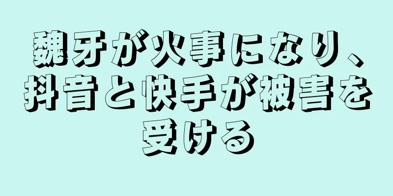 魏牙が火事になり、抖音と快手が被害を受ける