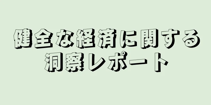 健全な経済に関する洞察レポート