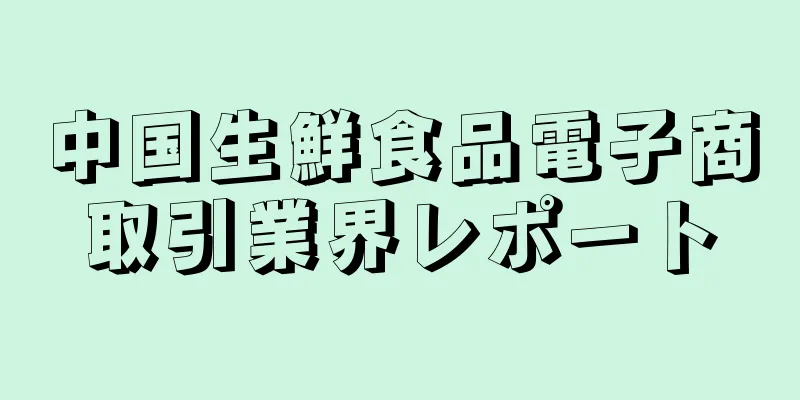 中国生鮮食品電子商取引業界レポート