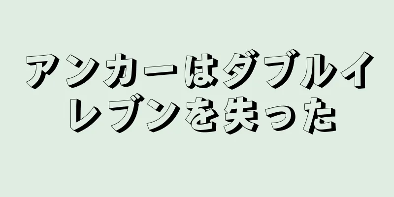 アンカーはダブルイレブンを失った