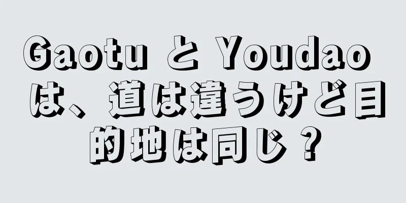 Gaotu と Youdao は、道は違うけど目的地は同じ？