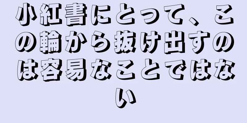 小紅書にとって、この輪から抜け出すのは容易なことではない