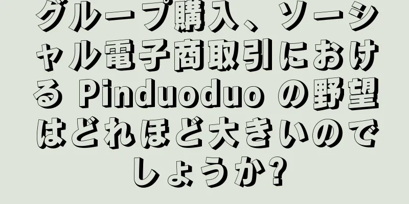 グループ購入、ソーシャル電子商取引における Pinduoduo の野望はどれほど大きいのでしょうか?