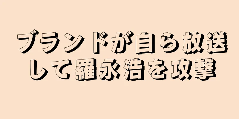 ブランドが自ら放送して羅永浩を攻撃