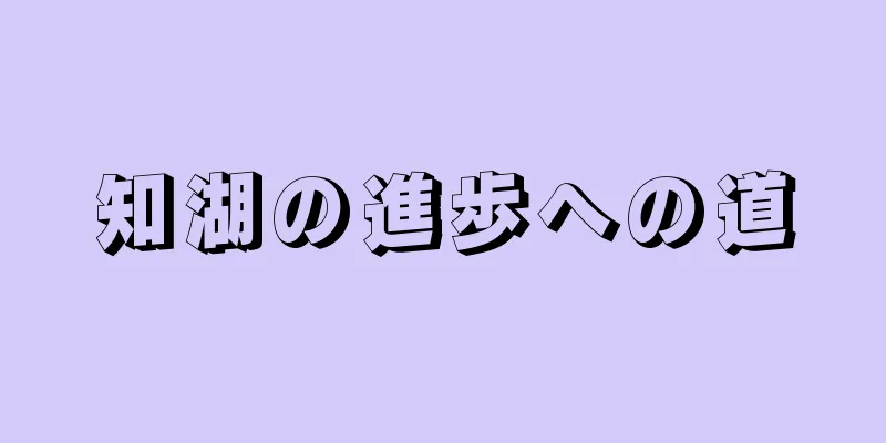 知湖の進歩への道
