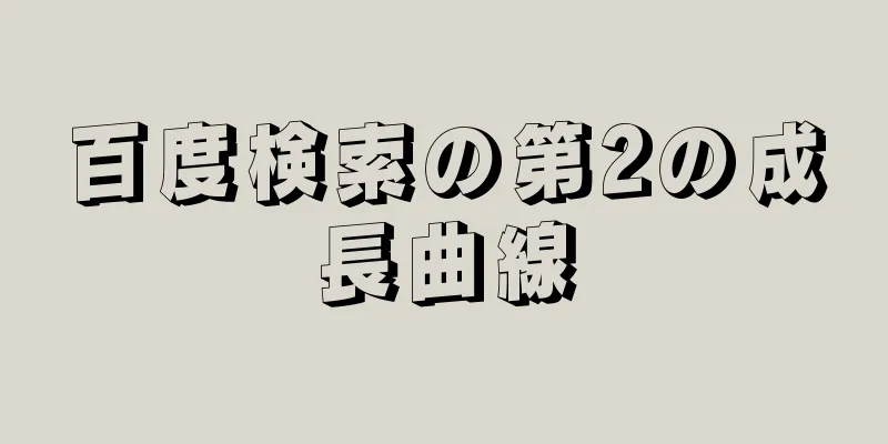 百度検索の第2の成長曲線
