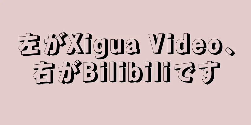 左がXigua Video、右がBilibiliです