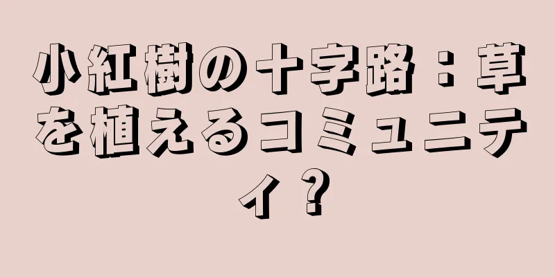 小紅樹の十字路：草を植えるコミュニティ？