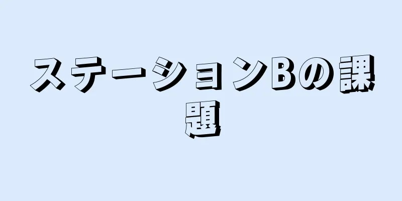 ステーションBの課題