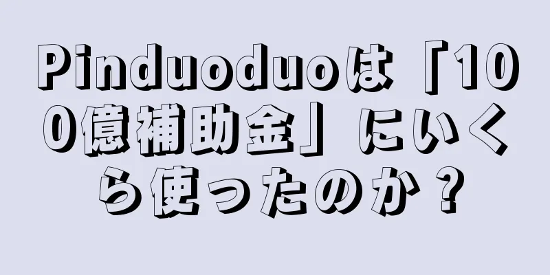 Pinduoduoは「100億補助金」にいくら使ったのか？