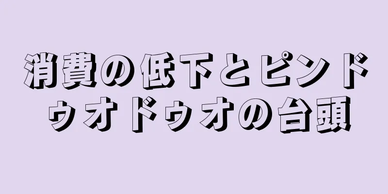 消費の低下とピンドゥオドゥオの台頭