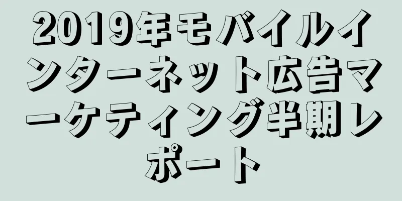 2019年モバイルインターネット広告マーケティング半期レポート
