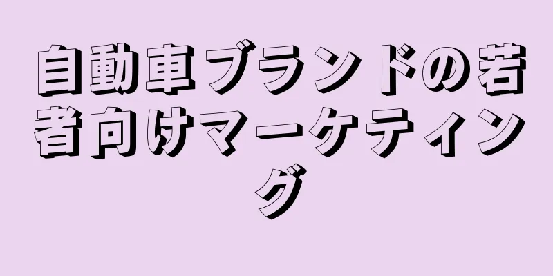 自動車ブランドの若者向けマーケティング