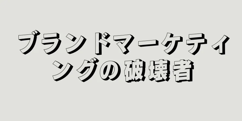 ブランドマーケティングの破壊者