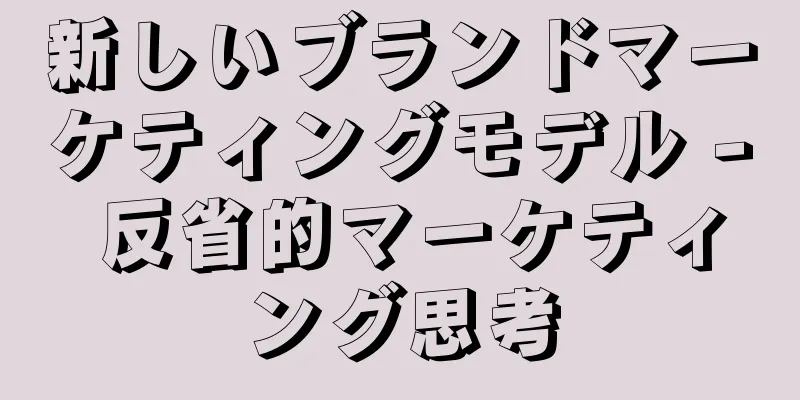 新しいブランドマーケティングモデル - 反省的マーケティング思考