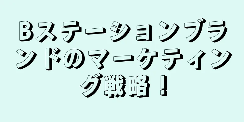 Bステーションブランドのマーケティング戦略！