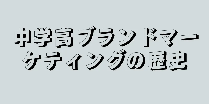 中学高ブランドマーケティングの歴史