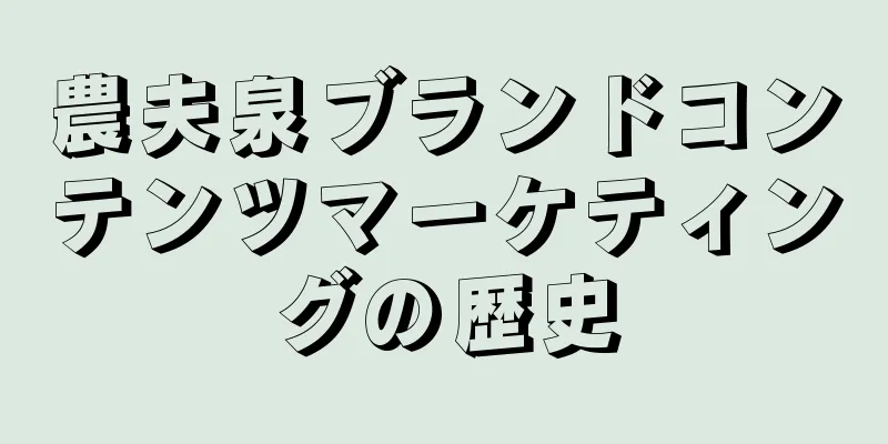農夫泉ブランドコンテンツマーケティングの歴史