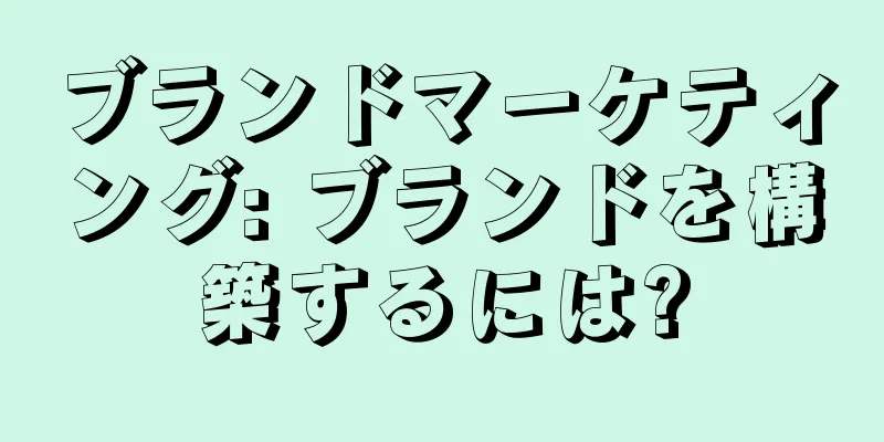 ブランドマーケティング: ブランドを構築するには?