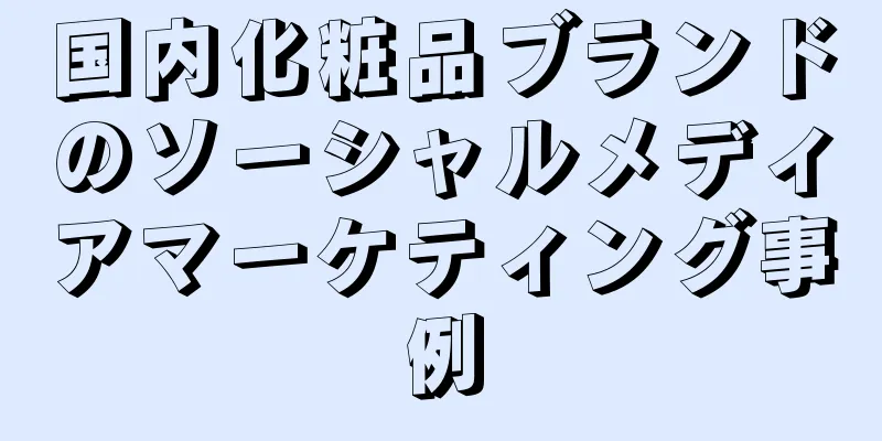 国内化粧品ブランドのソーシャルメディアマーケティング事例