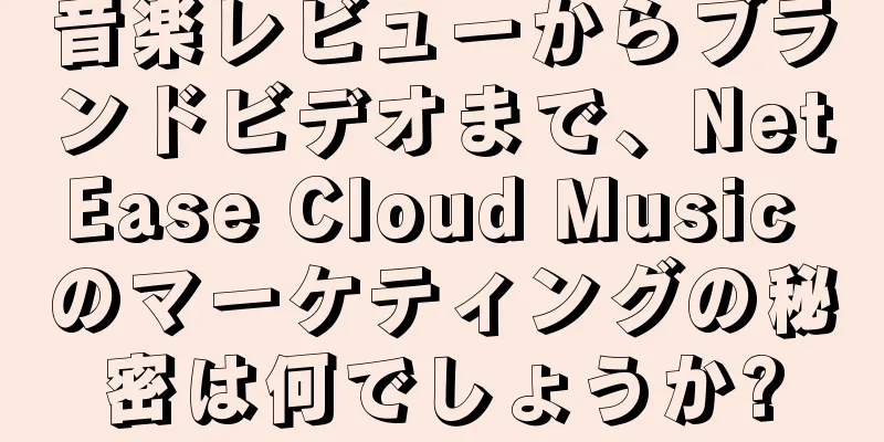 音楽レビューからブランドビデオまで、NetEase Cloud Music のマーケティングの秘密は何でしょうか?