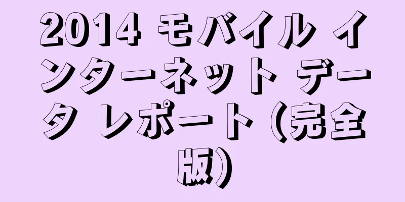 2014 モバイル インターネット データ レポート (完全版)