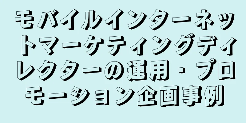 モバイルインターネットマーケティングディレクターの運用・プロモーション企画事例