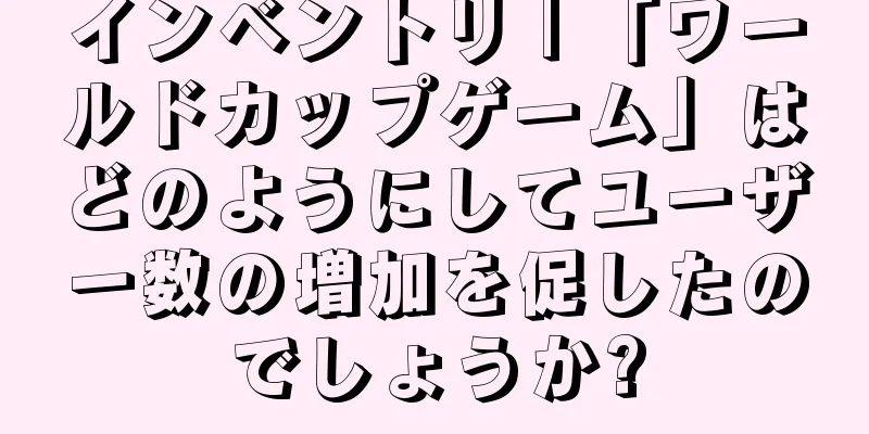 インベントリ | 「ワールドカップゲーム」はどのようにしてユーザー数の増加を促したのでしょうか?