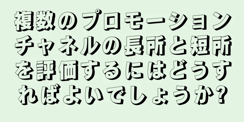 複数のプロモーションチャネルの長所と短所を評価するにはどうすればよいでしょうか?
