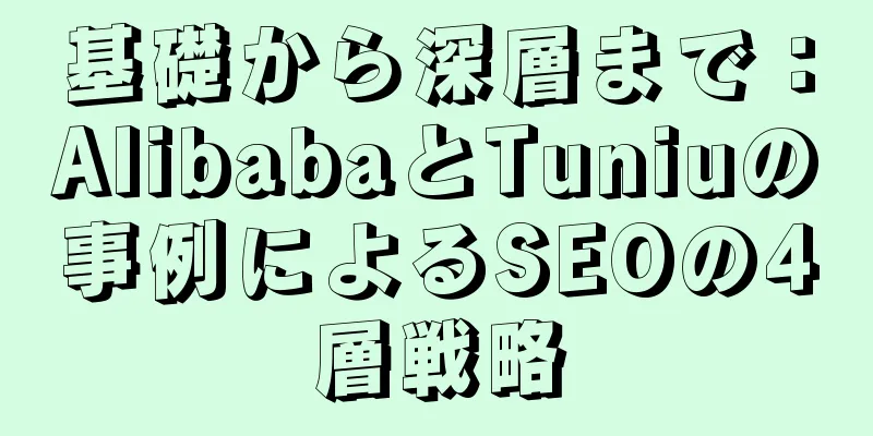 基礎から深層まで：AlibabaとTuniuの事例によるSEOの4層戦略