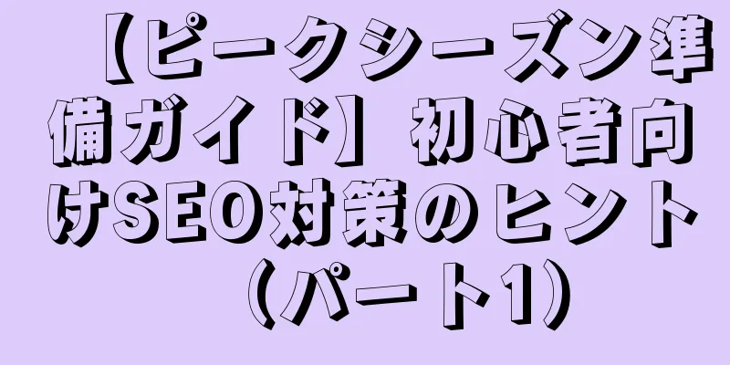 【ピークシーズン準備ガイド】初心者向けSEO対策のヒント（パート1）
