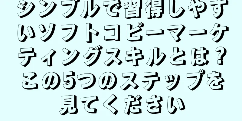 シンプルで習得しやすいソフトコピーマーケティングスキルとは？この5つのステップを見てください