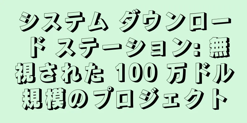 システム ダウンロード ステーション: 無視された 100 万ドル規模のプロジェクト
