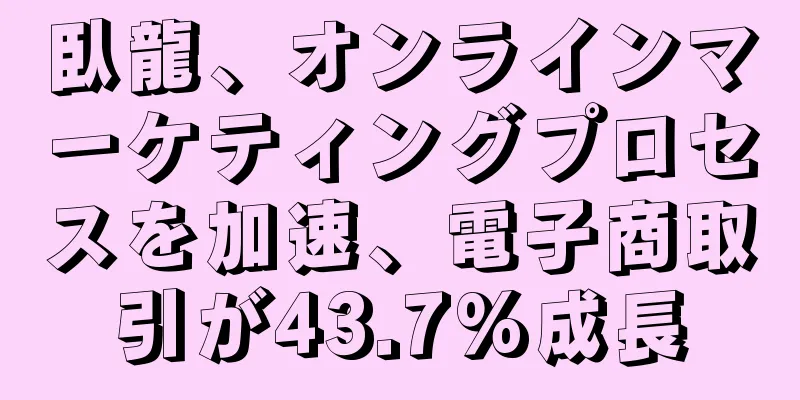 臥龍、オンラインマーケティングプロセスを加速、電子商取引が43.7%成長