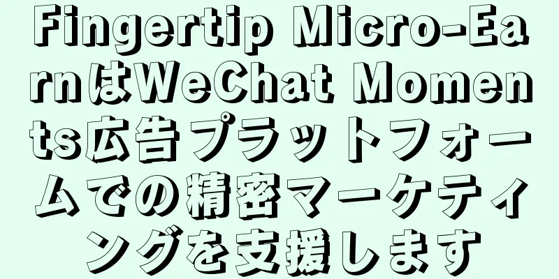 Fingertip Micro-EarnはWeChat Moments広告プラットフォームでの精密マーケティングを支援します
