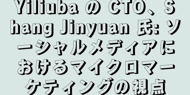 Yiliuba の CTO、Shang Jinyuan 氏: ソーシャルメディアにおけるマイクロマーケティングの視点