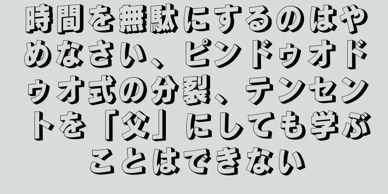 時間を無駄にするのはやめなさい、ピンドゥオドゥオ式の分裂、テンセントを「父」にしても学ぶことはできない