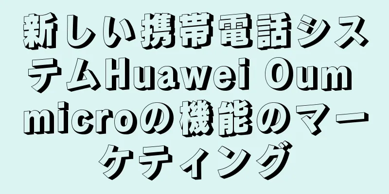 新しい携帯電話システムHuawei Oum microの機能のマーケティング