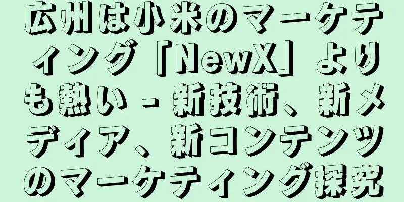 広州は小米のマーケティング「NewX」よりも熱い - 新技術、新メディア、新コンテンツのマーケティング探究