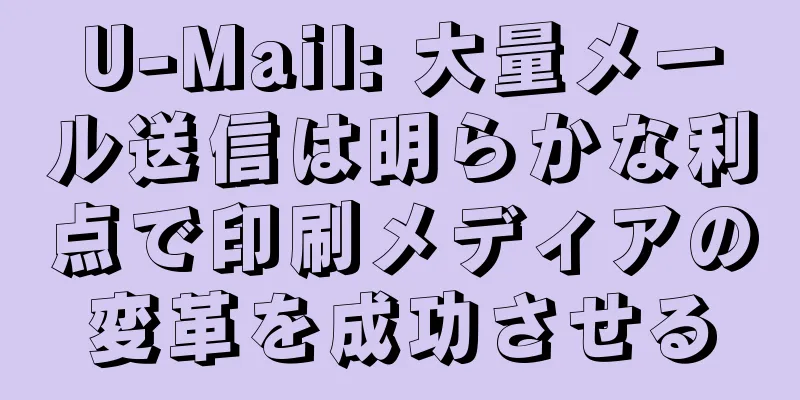 U-Mail: 大量メール送信は明らかな利点で印刷メディアの変革を成功させる