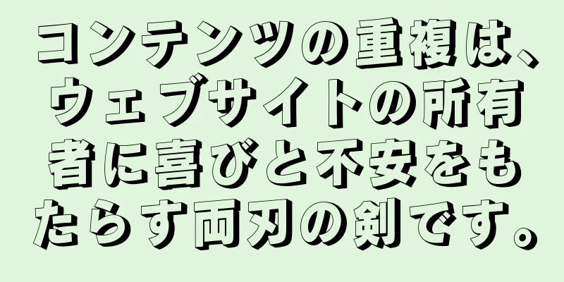 コンテンツの重複は、ウェブサイトの所有者に喜びと不安をもたらす両刃の剣です。