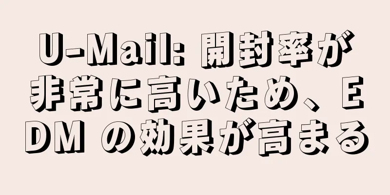 U-Mail: 開封率が非常に高いため、EDM の効果が高まる
