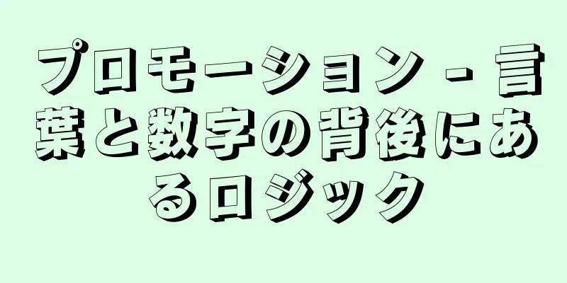 プロモーション - 言葉と数字の背後にあるロジック