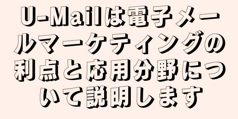 U-Mailは電子メールマーケティングの利点と応用分野について説明します