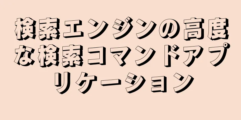 検索エンジンの高度な検索コマンドアプリケーション