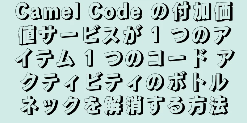 Camel Code の付加価値サービスが 1 つのアイテム 1 つのコード アクティビティのボトルネックを解消する方法
